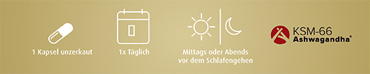 ASHWAGANDHA EXTRAKT 500 mg kapsül, 120 adet