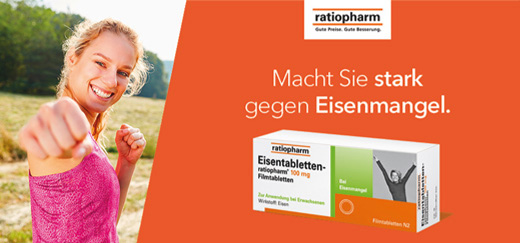EISENTABLETTEN-ratiopharm 100 mg film kaplı tablet, 50 adet