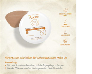 AVENE Kompakt güneş kremi SPF 50 kum, 10 g