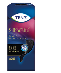 TENA SILHOUETTE Külot astarları normal noir, 26 adet
