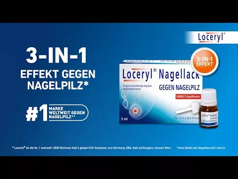 Tırnak mantarına karşı Loceryl oje DIREKT-aplikatörü, 1,25 ml hakkında video