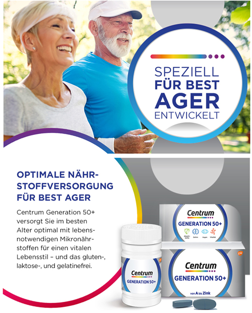 CENTRUM Generation 50+ Tablet, 60 Kapsül