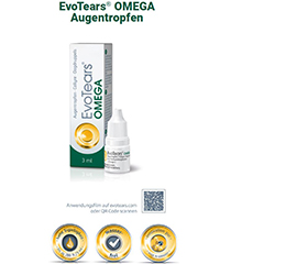 EVOTEARS Omega göz damlası, 3 ml
