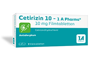 CETIRIZIN 10-1A Pharma film kaplı tabletler, 7 adet