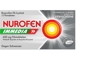 NUROFEN Immedia 400 mg film kaplı tablet, 12 adet