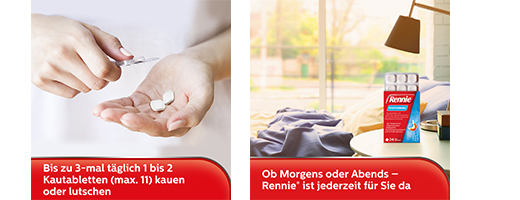 RENNIE Çiğneme tabletleri, 24 adet