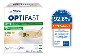 OPTIFAST Patates-pırasa tozu çorbası, 8X55 g