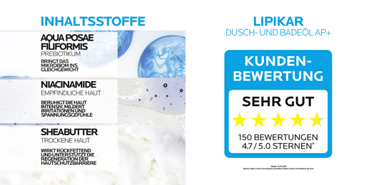 ROCHE-POSAY Lipikar duş ve banyo yağı AP+, 750 ml