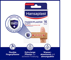 HANSAPLAST Elastik Parmak Alçı Şeritleri, 16 adet