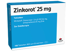 ZINKOROT 25 mg tabletler, 50 adet
