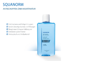 DUCRAY SQUANORM Kepek önleyici çinko saç tentürü, 200 ml