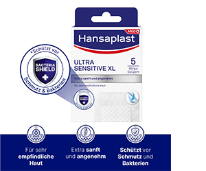 HANSAPLAST Ultra Hassas Yara Örtüsü 5x7,2 cm XL, 5 adet