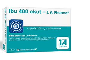 IBU 400 akut-1A Pharma film kaplı tabletler, 50 adet