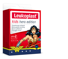 LEUKOPLAST çocuk plasterleri kahraman Wonder Woman 6 cmx1m, 1 adet