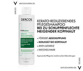 VICHY DERCOS Kepek önleyici sedef hastalığı şampuanı, 200 ml