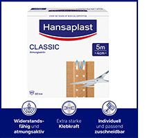 HANSAPLAST Klasik alçı 4 cmx5 m, 1 adet