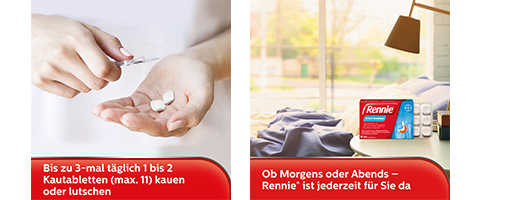 RENNIE Çiğneme tabletleri, 96 adet