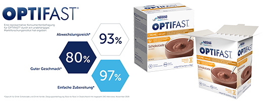 OPTIFAST Krem çikolata tozu, 8X55 g