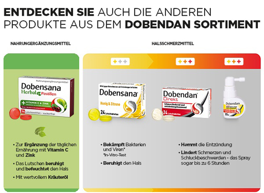 DOBENSANA Bitkisel Kiraz Aromalı Vit.C & Çinko Pastil, 36 adet