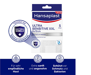 HANSAPLAST Ultra Hassas Yara Örtüsü 8x10 cm XXL, 5 adet