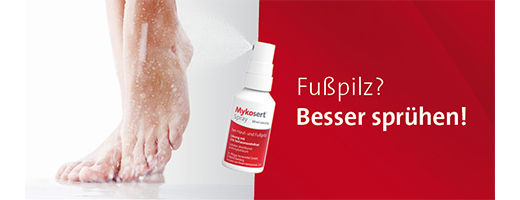 MYKOSERT Cilt ve ayak mantarı için sprey, 30 ml