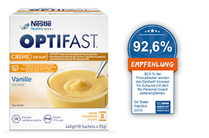 OPTIFAST ev kreması vanilya tozu, 8X55 g