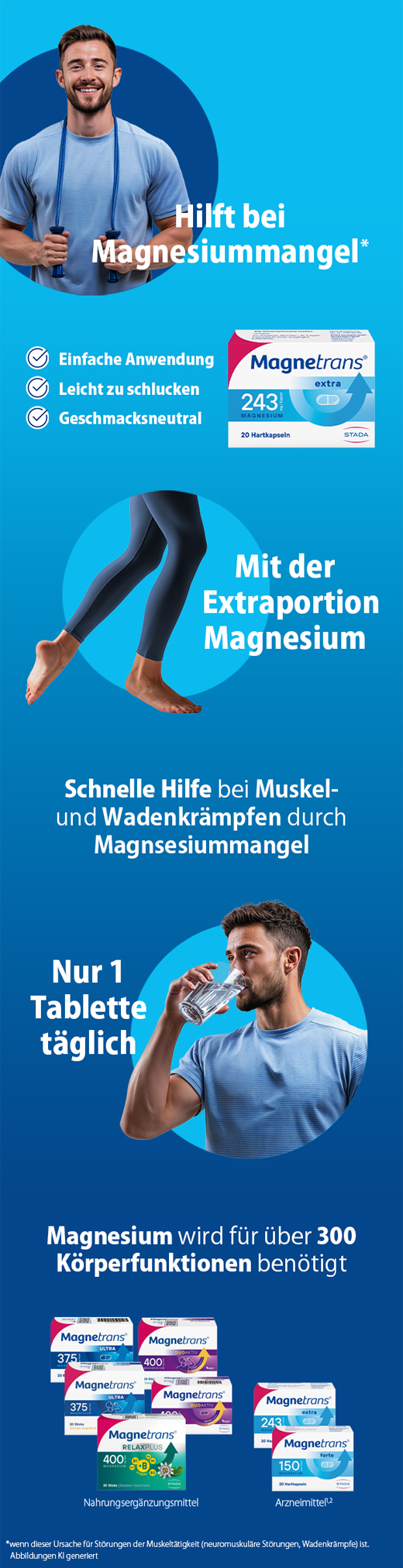 MAGNETRANS ekstra 243 mg sert kapsül, 20 adet