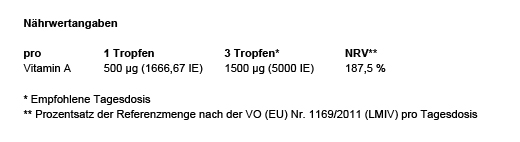 VITAMIN 500 µg yüksek doz vegan damla, 50 ml