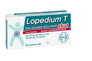 LOPEDIUM Akut ishal tabletleri için T akut, 10 adet