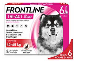 FRONTLINE 40-60 kg köpeklere damlatmak için Tri-Act solüsyonu, 6 adet