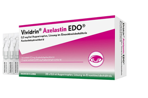 VIVIDRIN Azelastin EDO 0.5 mg/ml EDP içinde oftalmik çözelti, 20X0.6 ml