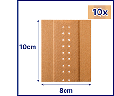 HANSAPLAST Klasik alçı 8cm x1 m, 1 adet
