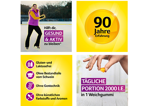 VIGANTOLVIT 2000 I.U. Vitamin D3 yumuşak sakızlar, 60 adet