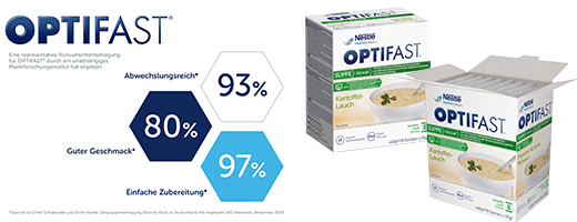 OPTIFAST Patates-pırasa tozu çorbası, 8X55 g