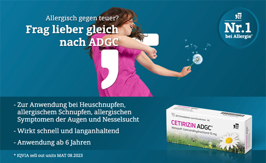 CETIRIZIN ADGC Film kaplı tabletler, 50 adet