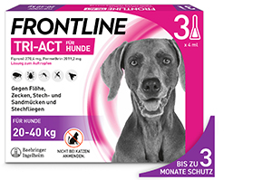 FRONTLINE 20-40 kg köpeklere damlatılacak Tri-Act solüsyonu, 3 adet