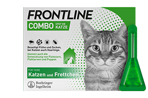 FRONTLINE Combo Spot on cat solüsyonu, cilde uygulama için, 6 adet