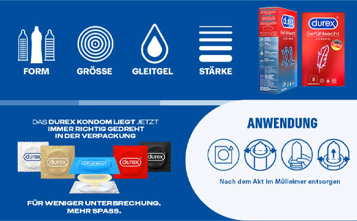 DUREX su bazlı kayganlaştırıcılı naturals prezervatif, 10 adet