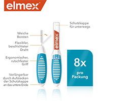 ELMEX Diş arası fırçaları ISO boyut 3 0,6 mm mavi, 8 adet