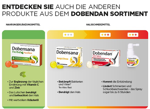 DOBENSANA Bitkisel Bal Aromalı Vit. C & Çinko Pastil, 36 adet