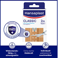 HANSAPLAST Klasik alçı 6 cmx2 m, 1 adet