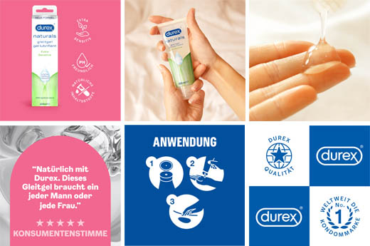 DUREX naturals kayganlaştırıcı ekstra hassas, 100 ml
