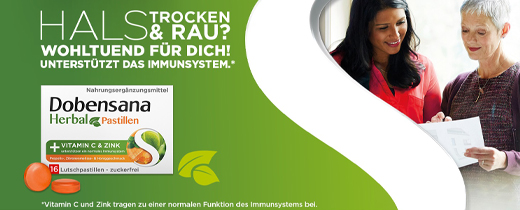 DOBENSANA Bitkisel Bal Aromalı Vit.C & Çinko Pastil, 16 adet