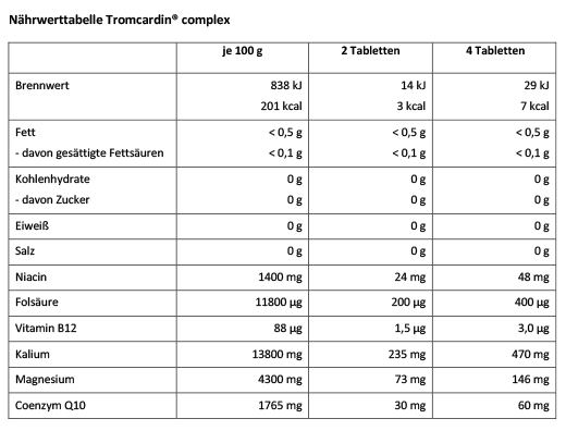TROMCARDIN kompleks tabletler, 180 adet
