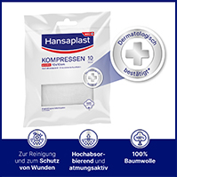 HANSAPLAST Steril 10x10 cm kompresler, 5X2 adet