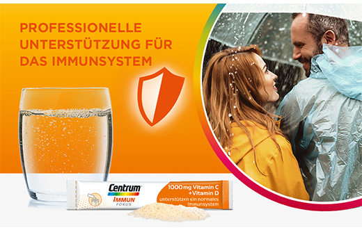 CENTRUM Focus Immune 1000 mg Vitamin C+D Sticks, 24 adet