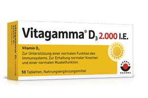 VITAGAMMA D3 2.000 I.U. Vitamin D3 NEM Tabletler, 200 adet