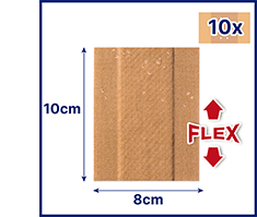 HANSAPLAST Elastik plasterler 8 cmx1 m, 1 adet