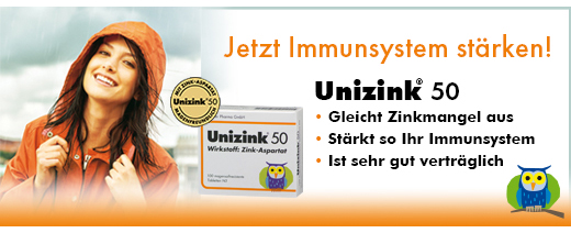 UNIZINK 50 enterik kaplı tablet, 50 adet