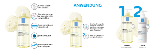 ROCHE-POSAY Lipikar duş ve banyo yağı AP+, 750 ml